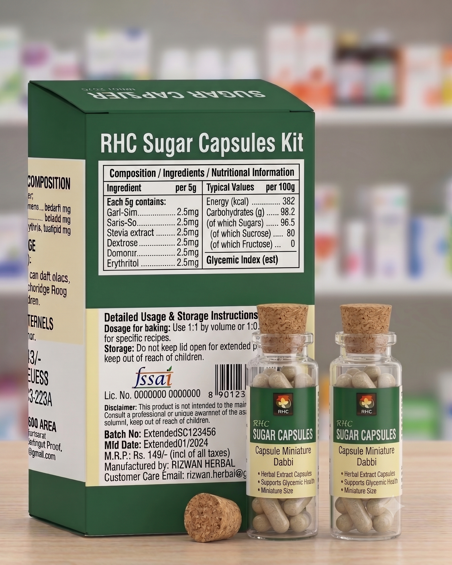 RHC Sugar Capsules